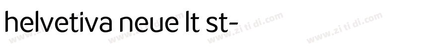 helvetiva neue lt st字体转换